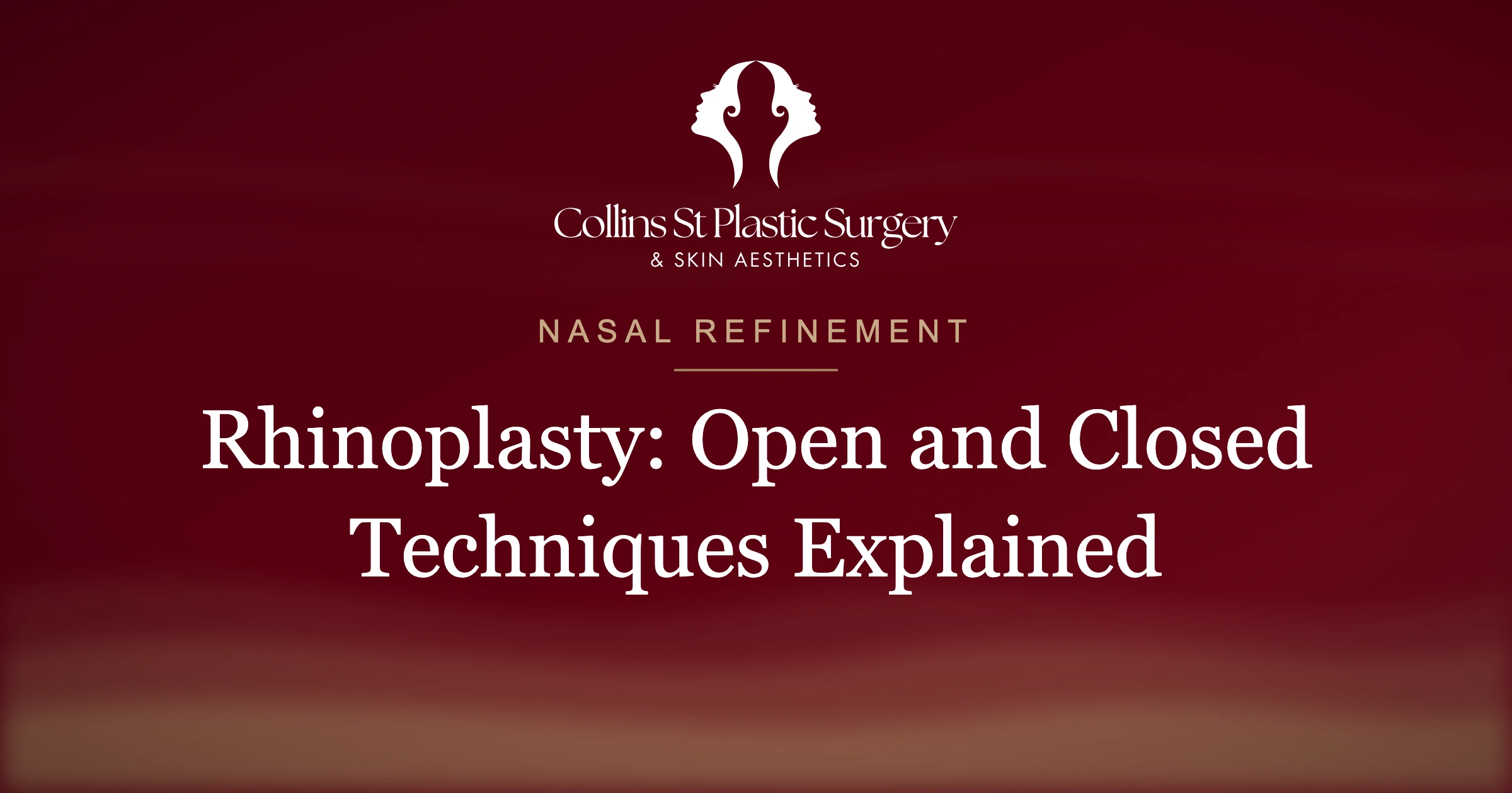 Hero image alt text Rhinoplasty consultation at Collins St Plastic Surgery Melbourne